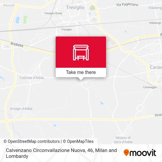 Calvenzano Circonvallazione Nuova, 46 map
