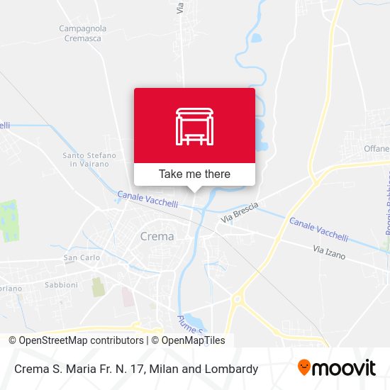 Crema S. Maria Fr. N. 17 map