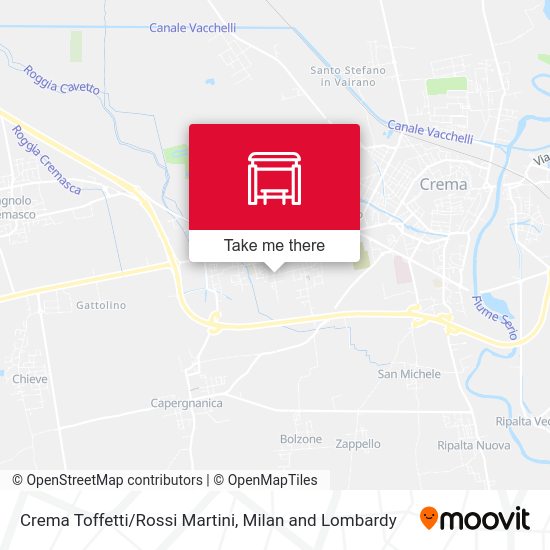 Crema Toffetti/Rossi Martini map