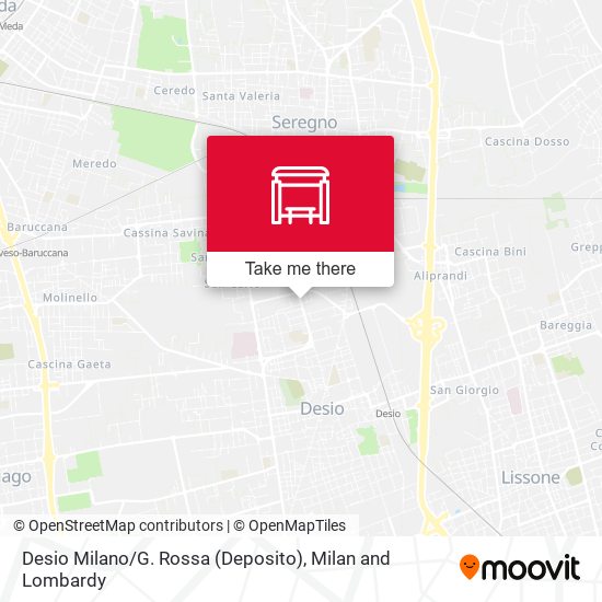 Desio Milano / G. Rossa (Deposito) map