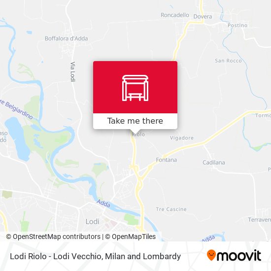Lodi Riolo - Lodi Vecchio map