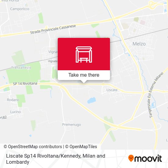 Liscate Sp14 Rivoltana/Kennedy map