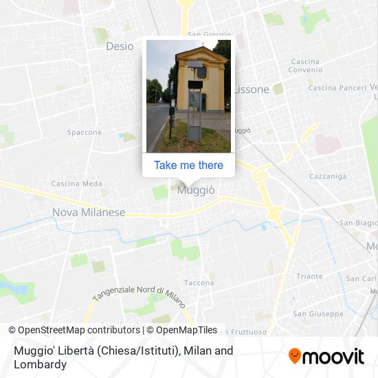 Muggio' Libertà (Chiesa / Istituti) map