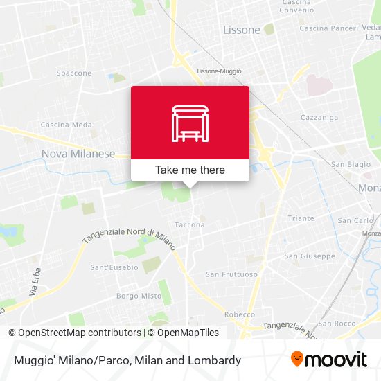 Muggio' Milano/Parco map