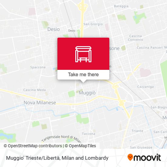 Muggio' Trieste/Libertà map
