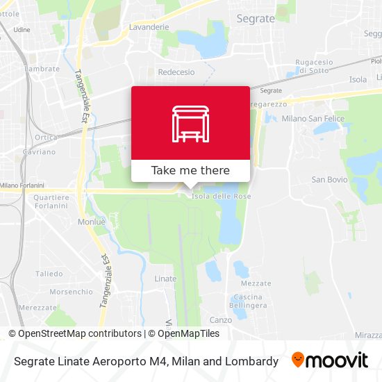 Segrate Linate Aeroporto M4 map