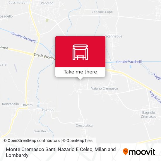 Monte Cremasco Santi Nazario E Celso map