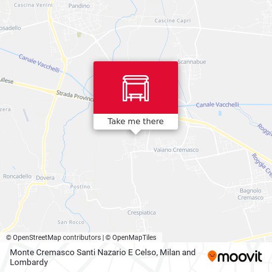 Monte Cremasco Santi Nazario E Celso map
