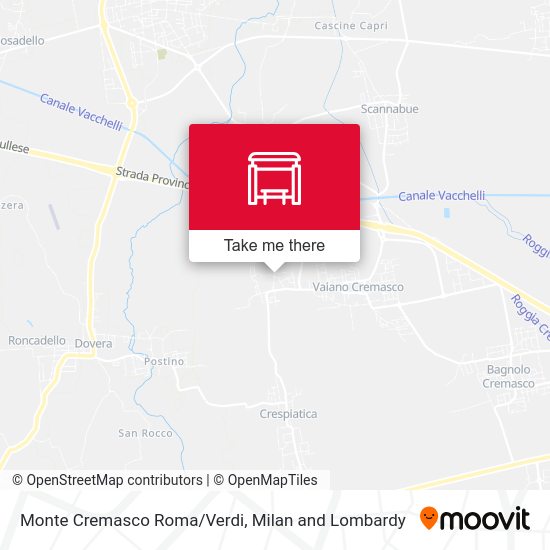 Monte Cremasco Roma/Verdi map