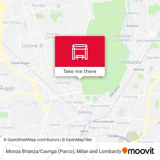 Monza Brianza/Cavriga (Parco) map