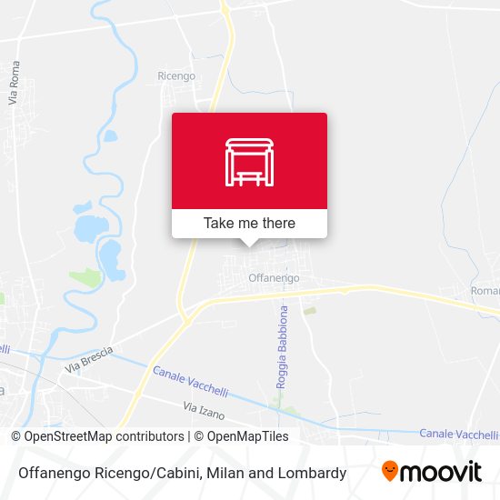 Offanengo Ricengo/Cabini map