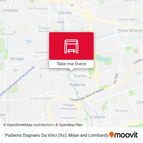 Paderno Dugnano Da Vinci (Itc) map