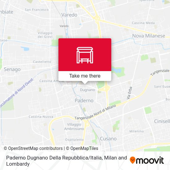 Paderno Dugnano Della Repubblica / Italia map