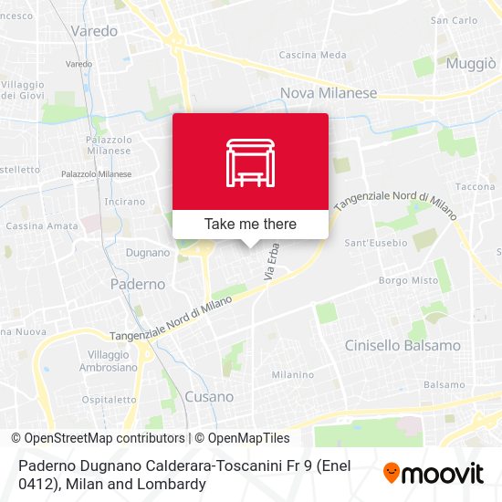 Paderno Dugnano Calderara-Toscanini Fr 9 (Enel 0412) map