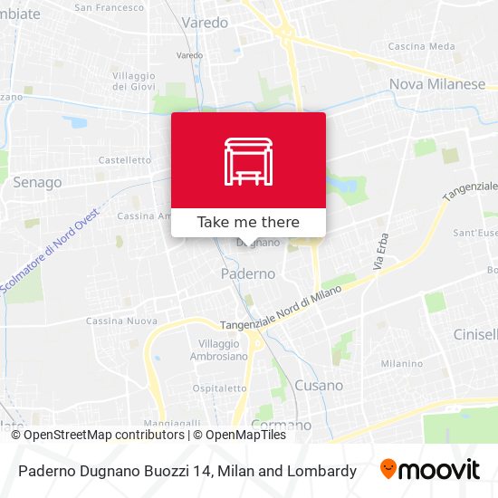 Paderno Dugnano Buozzi 14 map