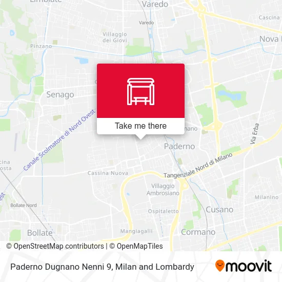 Paderno Dugnano Nenni 9 map