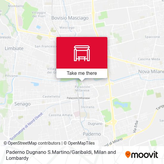 Paderno Dugnano S.Martino / Garibaldi map