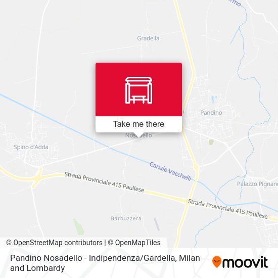 Pandino Nosadello - Indipendenza / Gardella map
