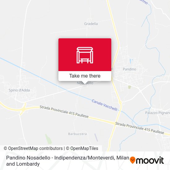 Pandino Nosadello - Indipendenza / Monteverdi map