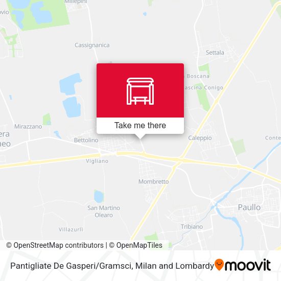 Pantigliate De Gasperi/Gramsci map
