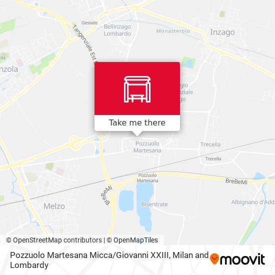 Pozzuolo Martesana Micca / Giovanni XXIII map