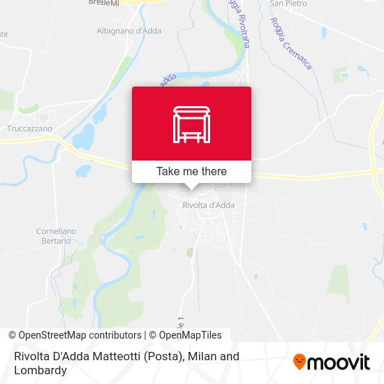 Rivolta D'Adda Matteotti (Post Office) map