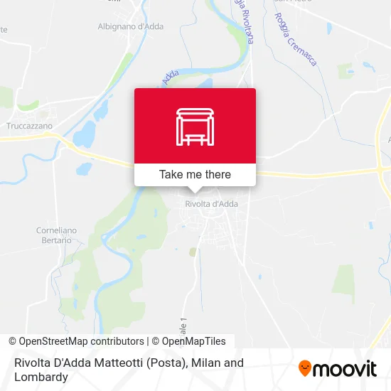 Rivolta D'Adda Matteotti (Post Office) map