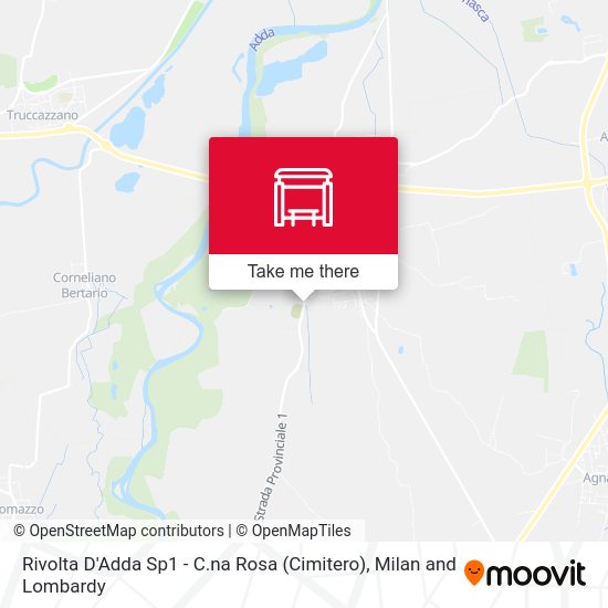 Rivolta D'Adda Sp1 - C.na Rosa (Cimitero) map