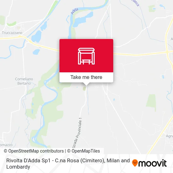 Rivolta D'Adda Sp1 - Cascina Rosa (Cemetery) map