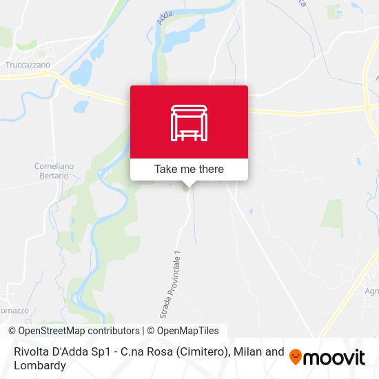 Rivolta D'Adda Sp1 - C.na Rosa (Cimitero) map