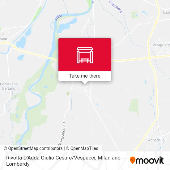 Rivolta D'Adda Julius Caesar / Vespucci map