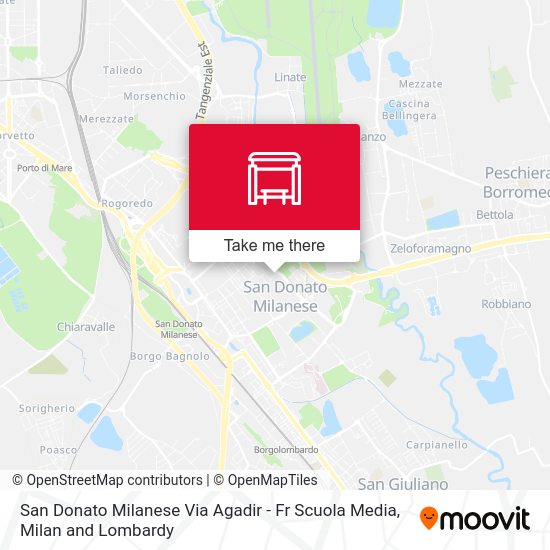 San Donato Milanese Via Agadir - Fr Scuola Media map