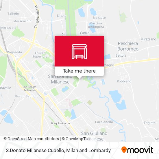 S.Donato Milanese Cupello map