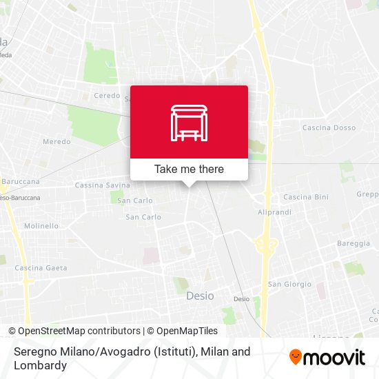 Seregno Milano / Avogadro (Istituti) map