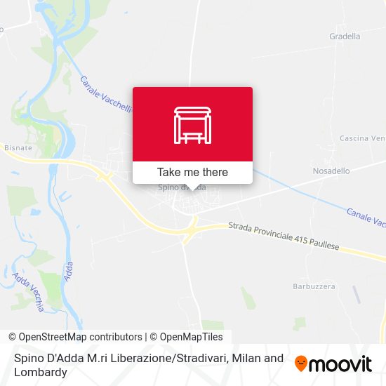 Spino D'Adda M.ri Liberazione / Stradivari map