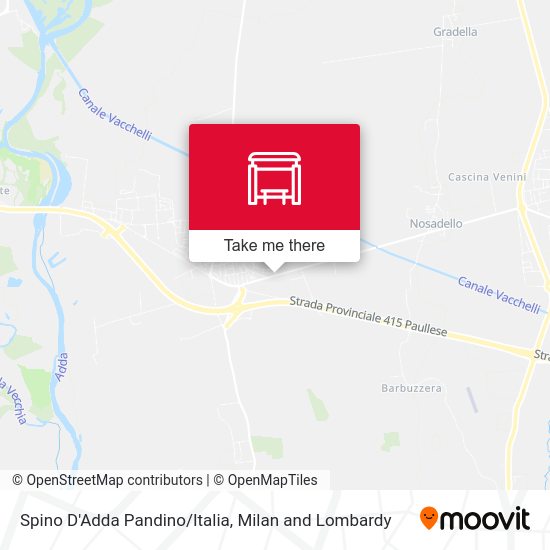Spino D'Adda Pandino/Italia map