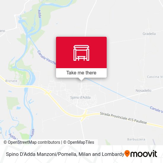 Spino D'Adda Manzoni/Pomella map