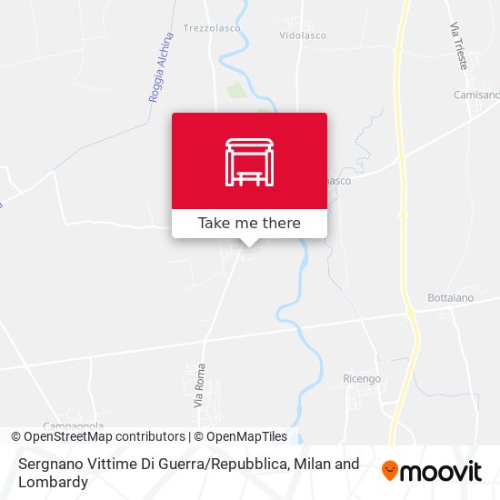 Sergnano Vittime Di Guerra / Repubblica map
