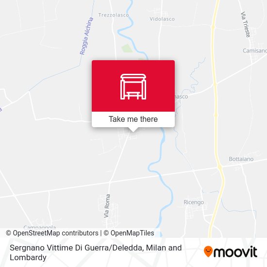 Sergnano Vittime Di Guerra / Deledda map