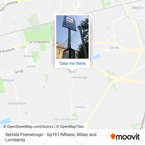 Settala Premenugo - Sp161 / Milano map