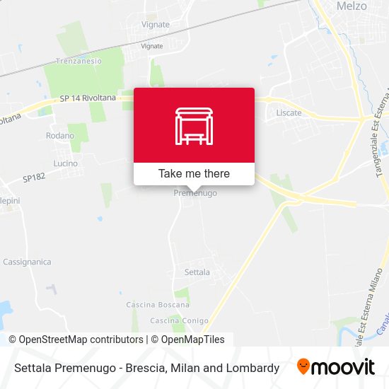 Settala Premenugo - Brescia map