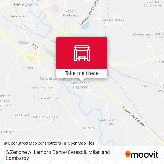 S.Zenone Al Lambro Dante / Ceresoli map