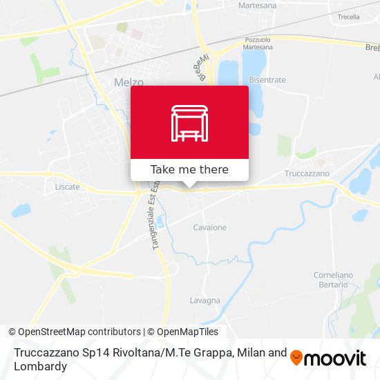 Truccazzano Sp14 Rivoltana / M.Te Grappa map