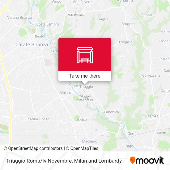 Triuggio Roma/Iv Novembre map