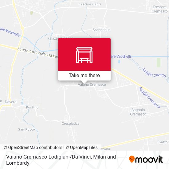 Vaiano Cremasco Lodigiani / Da Vinci map