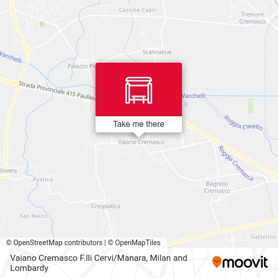 Vaiano Cremasco F.lli Cervi / Manara map
