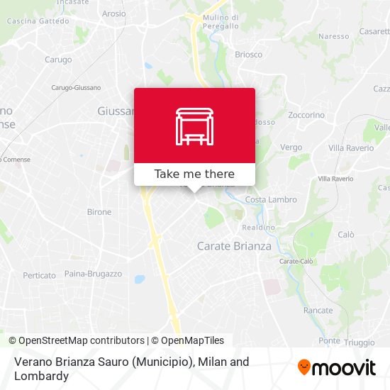 Verano Brianza Sauro (Municipio) map