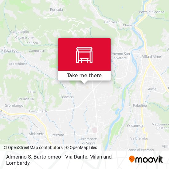 Almenno S. Bartolomeo - Via Dante map