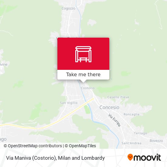 Via Maniva (Costorio) map