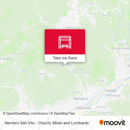 Nembro San Vito - Church map